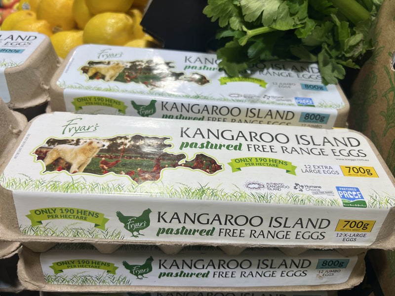 Kangaroo island pastured free rang eggs 700g