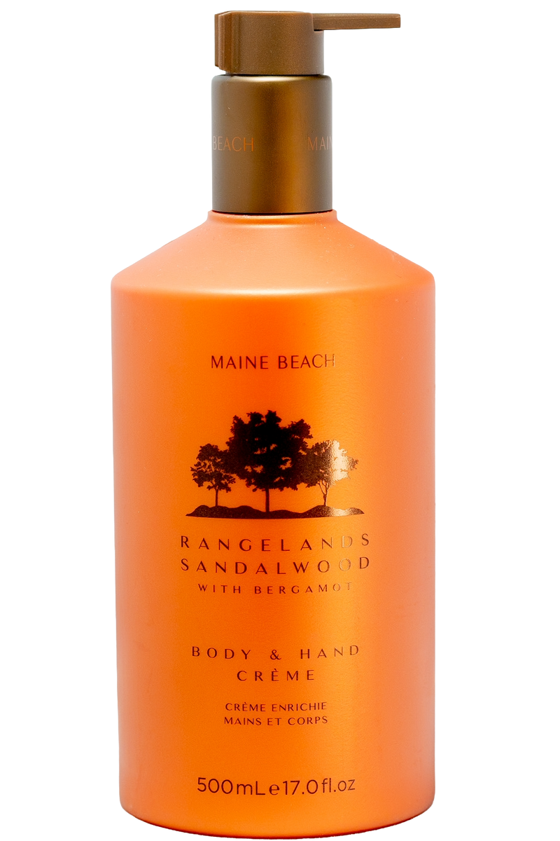 Rangelands Sandalwood with Bergamot Body & Hand Creme 500ml