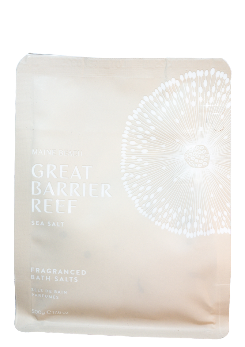 Great Barrier Reef Sea Salt Bath Salt Pouch 500g