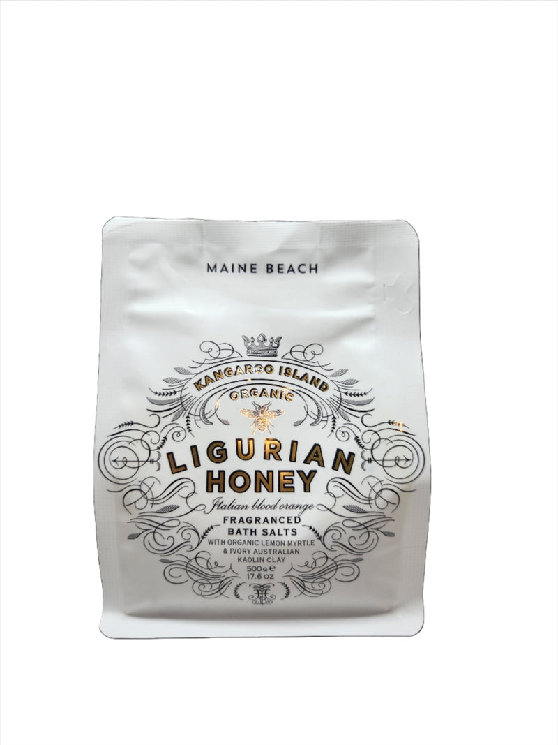 Ligurian Honey Bath Salts Pouch 500g