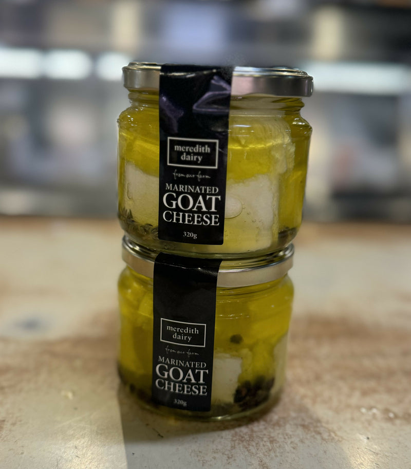 Soft goat cheese marinated in a garlic and herb - Meredith Dairy