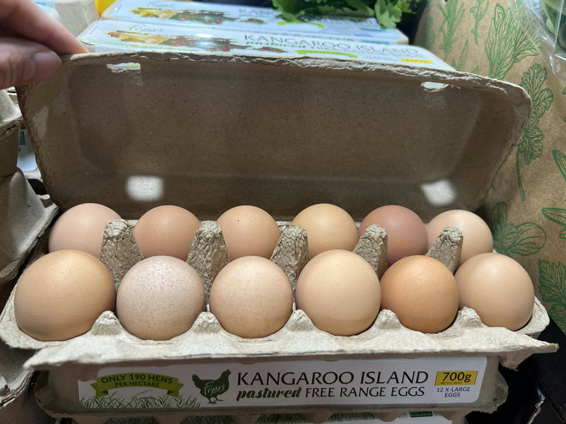 Kangaroo island pastured free rang eggs 700g