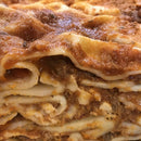 Beef Lasagne Beef Lasagna with Bolognese sauce.
