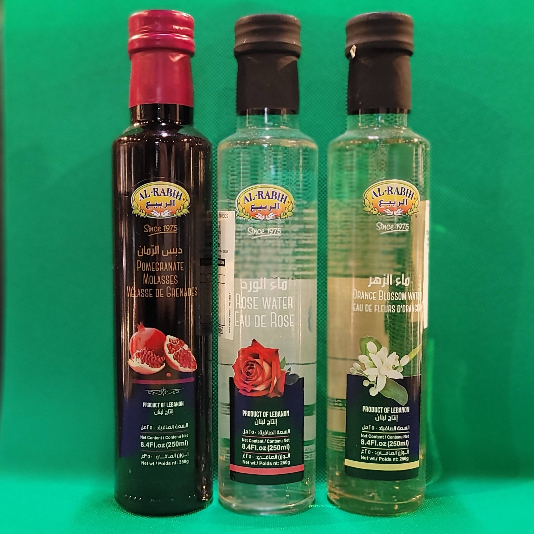 Al Rabih - Pomegranate Molasses, Rose Water, Orange Blossom Water