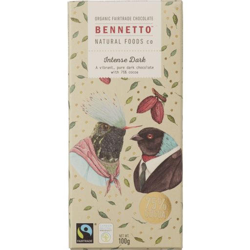 Dark Chocolate Intense Dark 100g - Bennetto