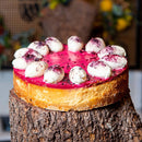 Raspberry Curd Cheesecake