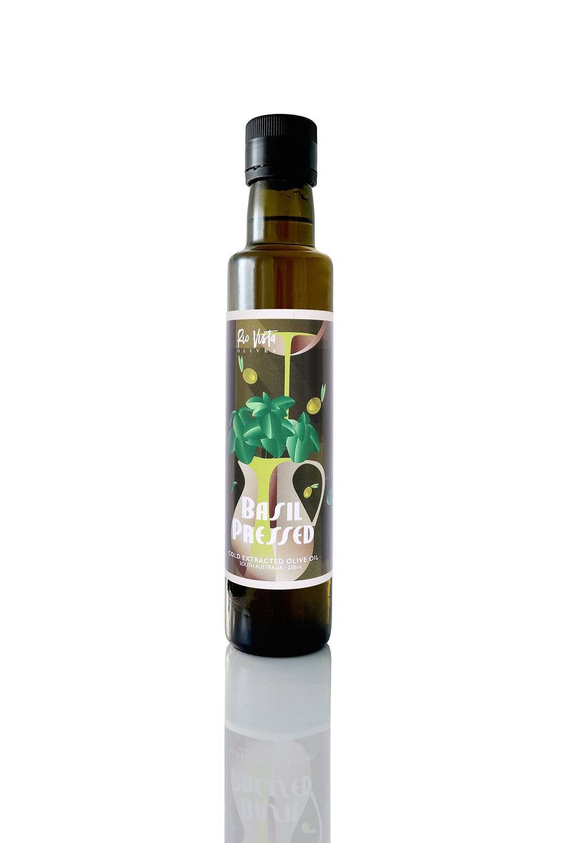 Rio Vista Basil Pressed Olive Oil