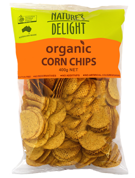 Organic Corn Chips - 400g - Natures Delight