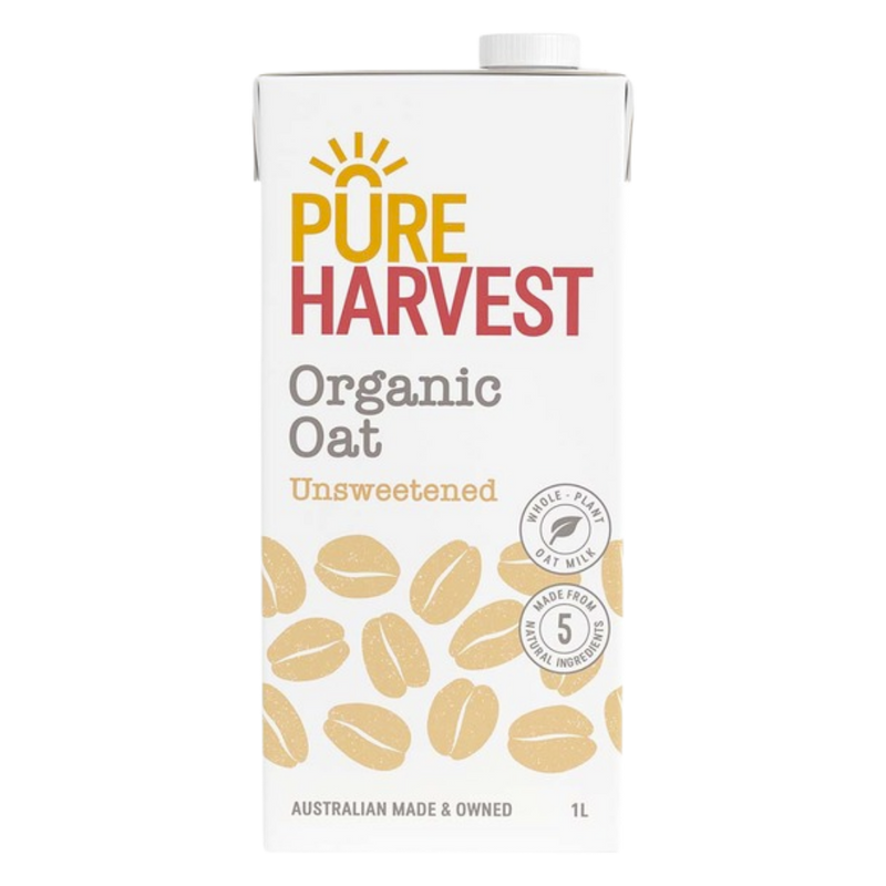 PureHarvest - Organic Oat Milk - Unsweetened - 1L