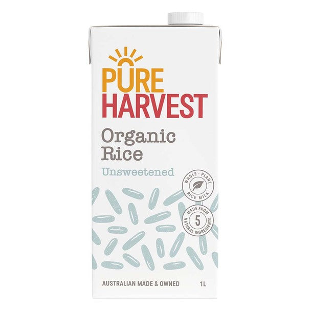 PureHarvest - Organic Rice Milk - Unsweetened - 1L