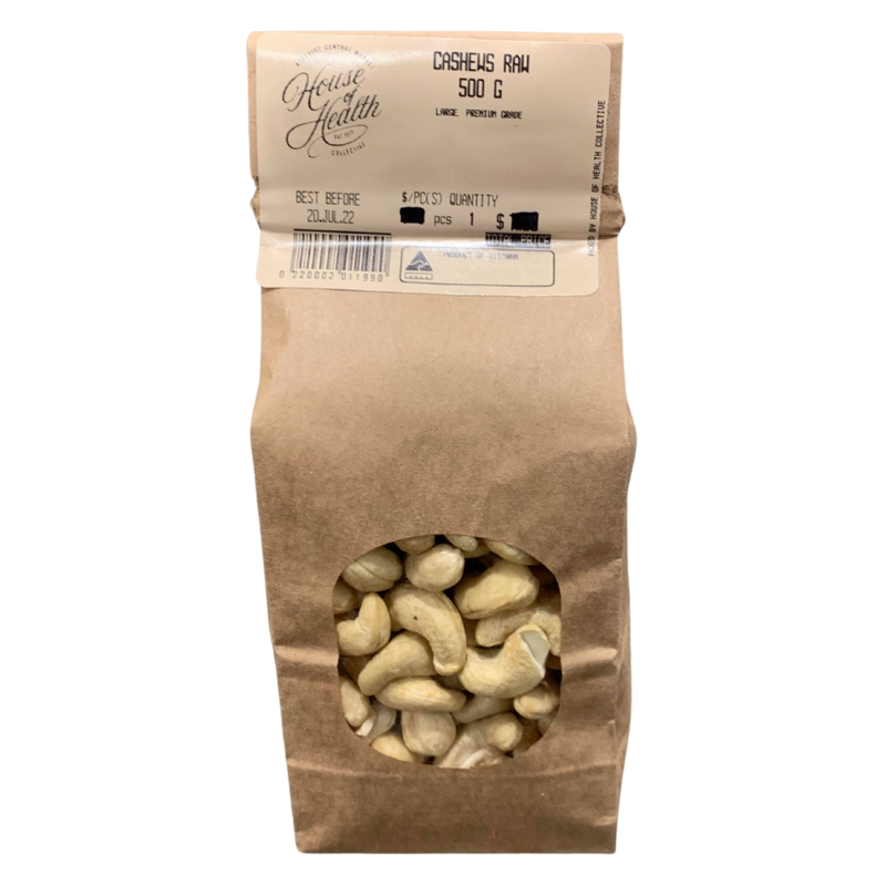 Raw Cashews - 500g Pre Pack