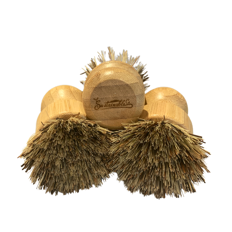 Bamboo Brush Scrubber - Sustainable Co