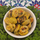 Marinated Split Green Olives ($46/kg)