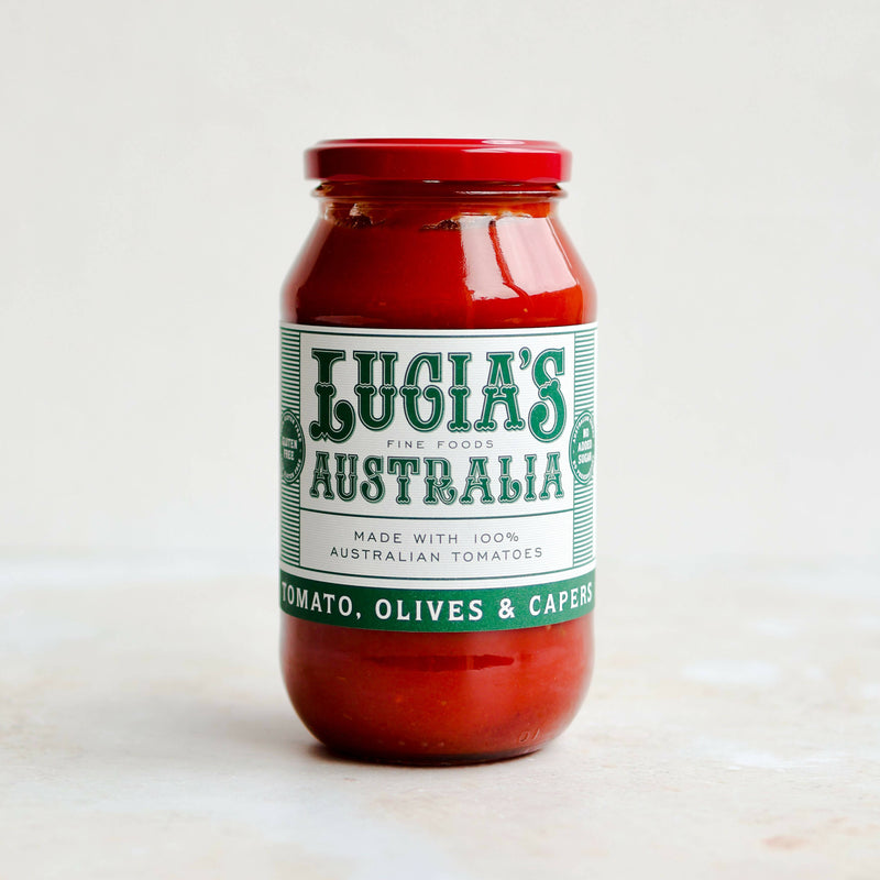 Lucia's Tomato, Olive & Caper Pasta Sauce