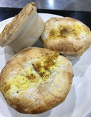 Chunky beef curry pies