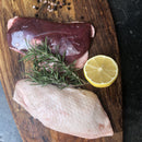 Duck Breast Skin On x 2