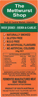 Beef Jerky - Herb and Garlic