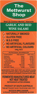 Garlic and Red Wine Salami